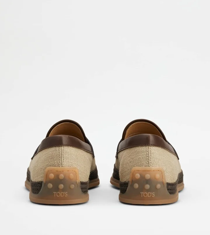 Loafers in Canvas and Leather - Image 3
