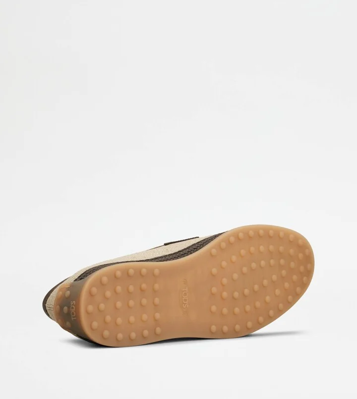 Loafers in Canvas and Leather - Image 4
