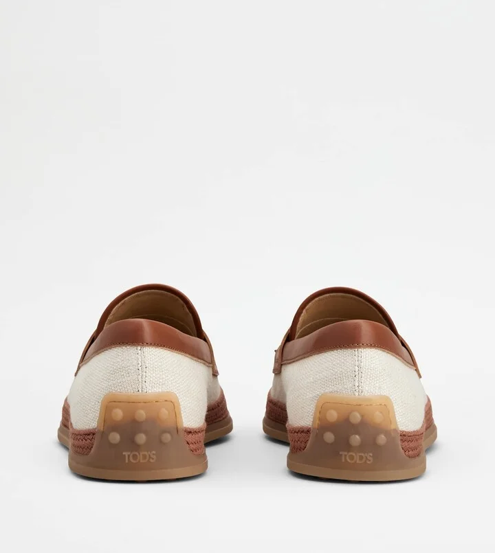 Loafers in Canvas and Leather - Image 3