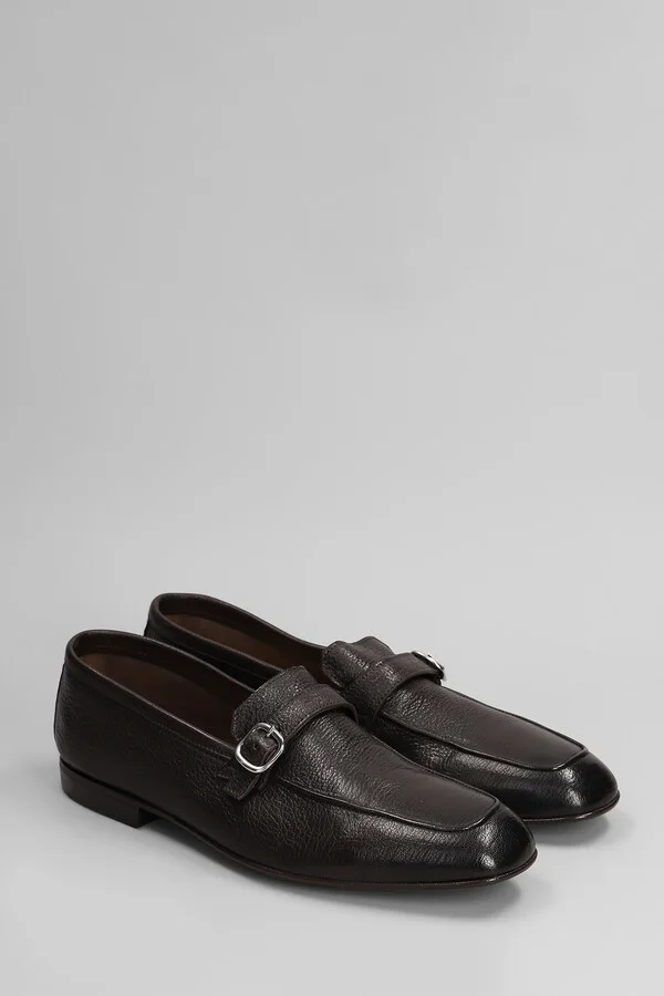 Loafers In Dark Brown Leather - Image 2