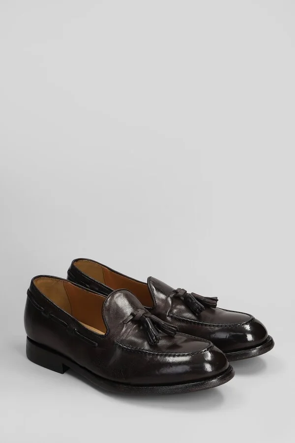 Loafers In Dark Brown Leather - Image 2