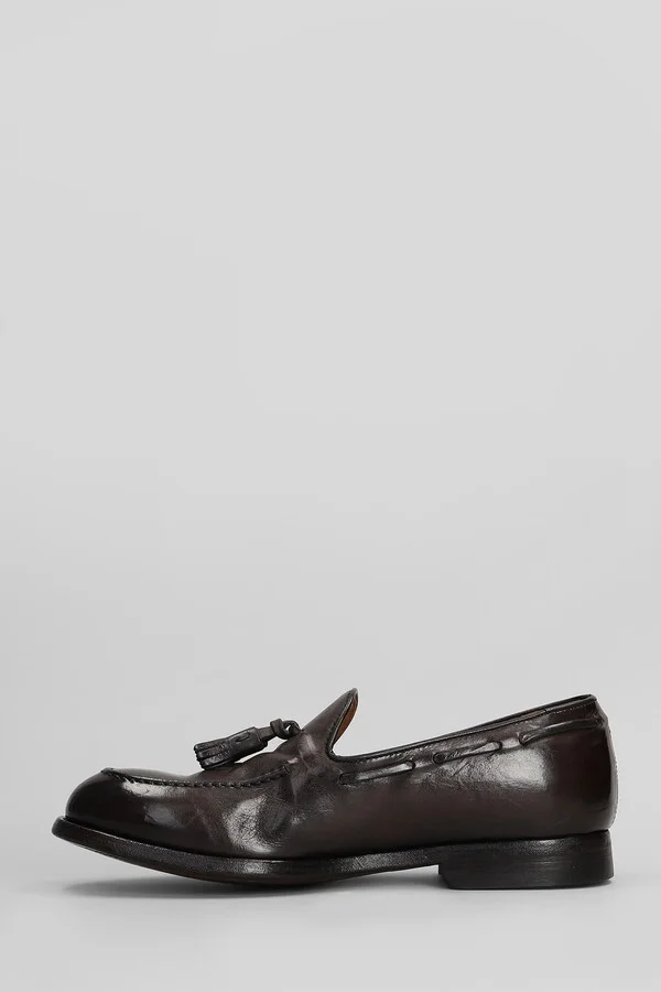 Loafers In Dark Brown Leather - Image 3