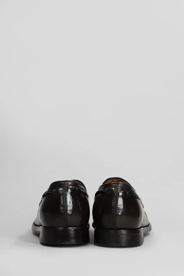 Loafers In Dark Brown Leather - Image 4