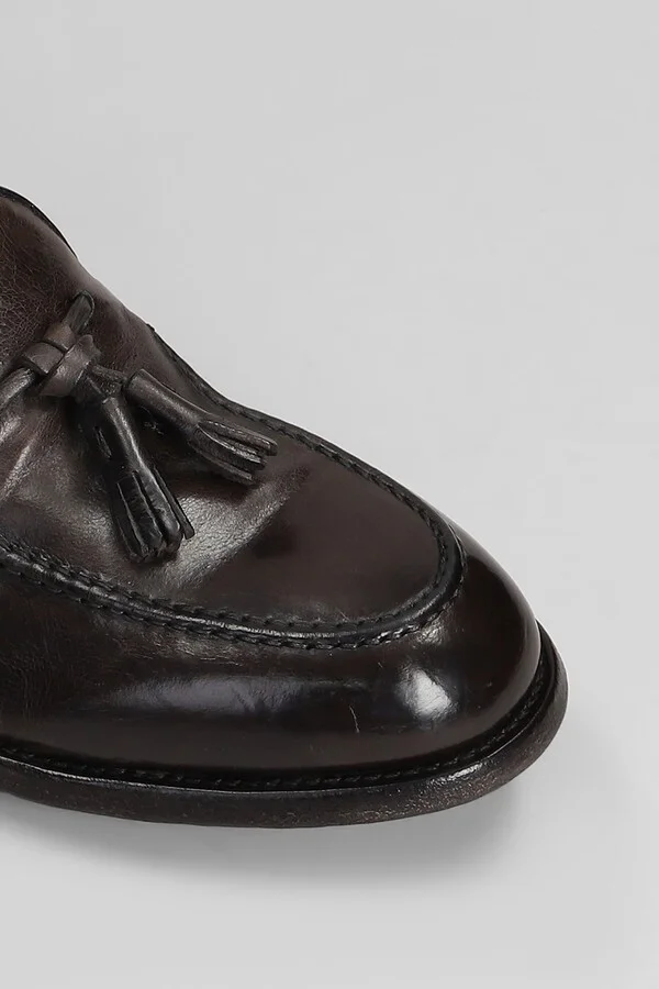 Loafers In Dark Brown Leather - Image 5