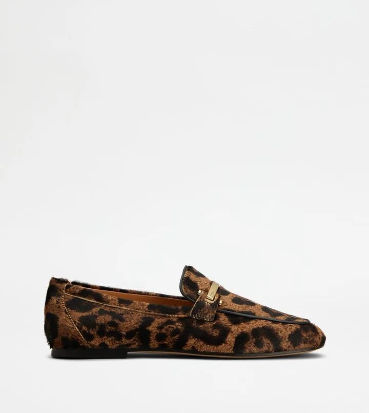 Loafers in Pony Effect Leather