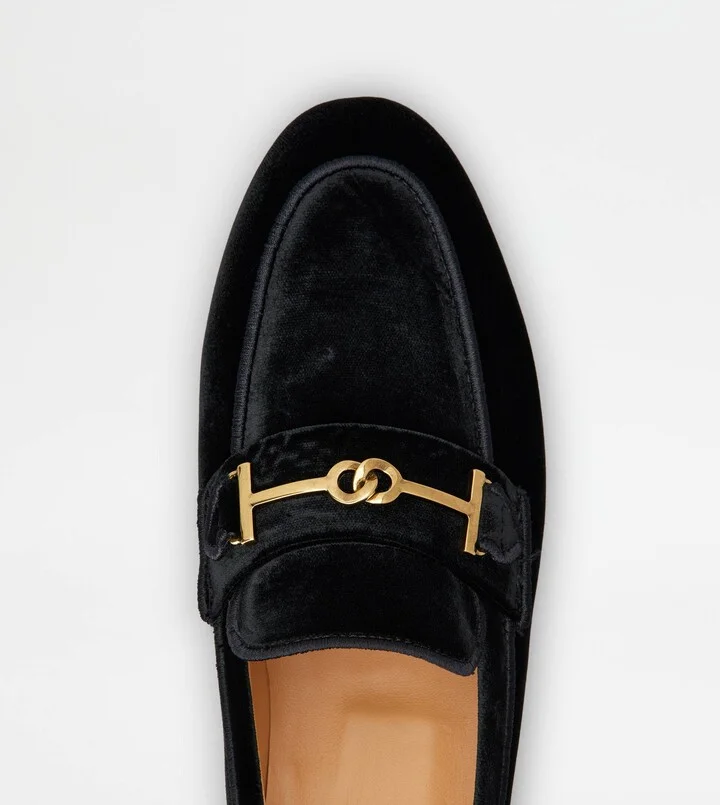 Loafers in Velvet - Image 5