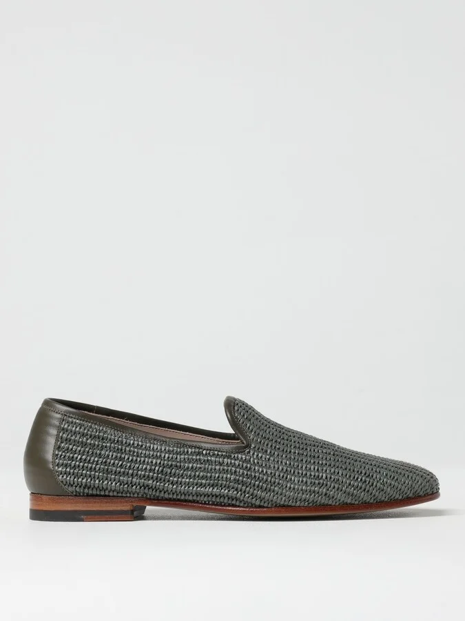 Loafers MANOLO BLAHNIK Men color Military
