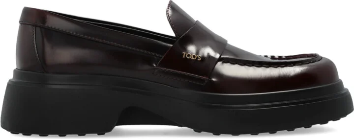 Loafers Type Shoes, , - Burgundy