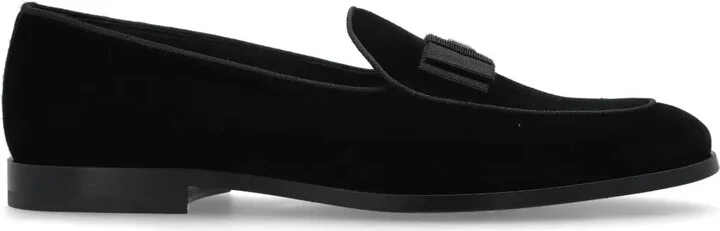 Loafers With Logo Plaque