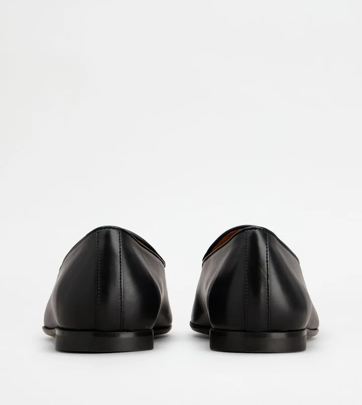 Loafers with Tassels in Leather - Image 3