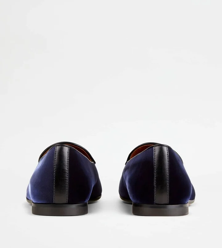 Loafers with Tassels in Velvet - Image 3