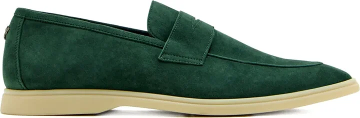 Loch penny suede loafers