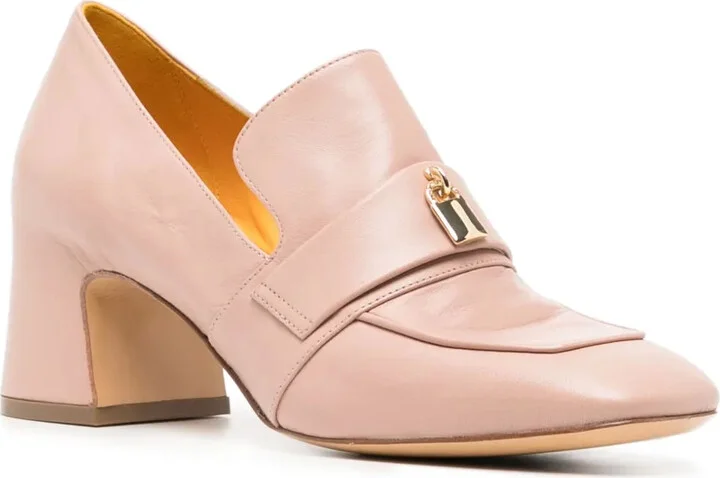 Lock 70mm leather pumps - Image 2