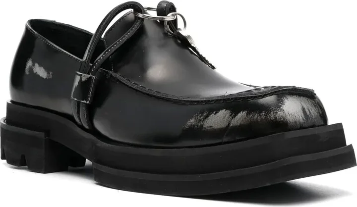 Lock-Detail Calf-Leather Loafers - Image 2
