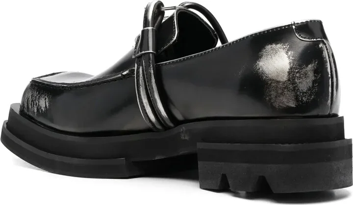 Lock-Detail Calf-Leather Loafers - Image 3