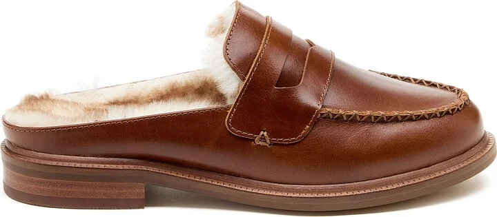 Lock Faux Shearling Lined Mule - Image 3
