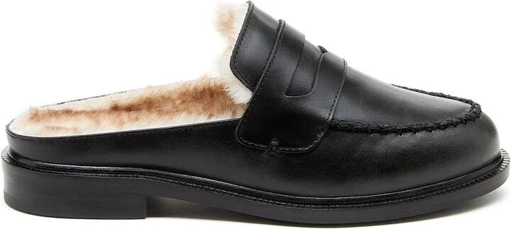 Lock Faux Shearling Lined Mule - Image 8