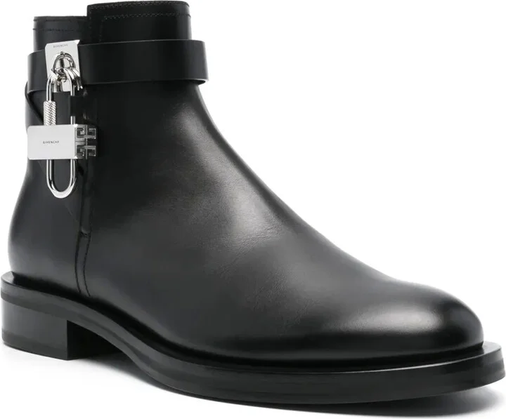 Lock leather ankle boots - Image 2