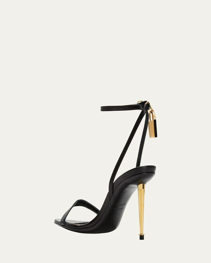 Lock Leather Sandals - Image 2
