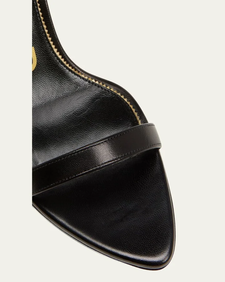 Lock Leather Sandals - Image 3