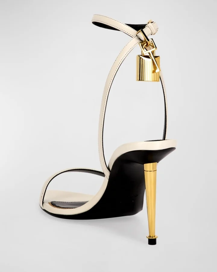 Lock Leather Sandals - Image 4