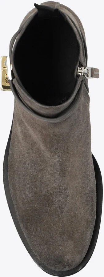 Lock Suede Ankle Boots - Image 3