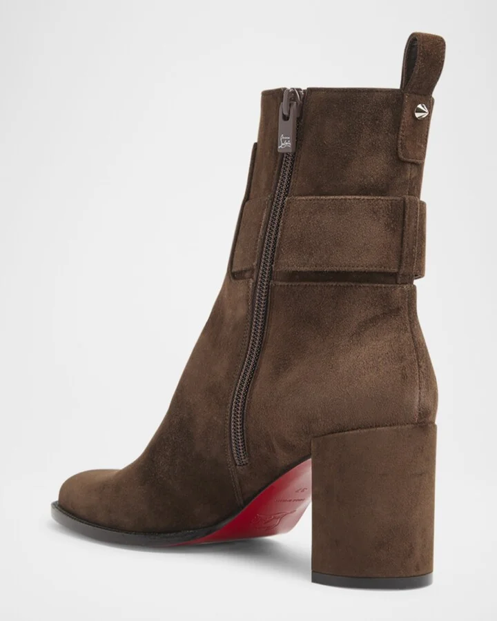 Lock Suede Red Sole Booties - Image 5