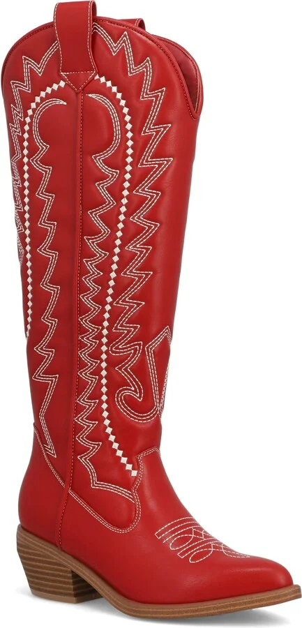 DEEP RED/ OFF WHITE