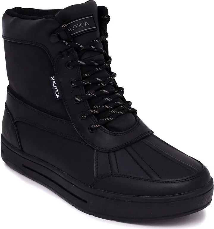 Lockview Duck Bot Mens Lace-Up Man Made Winter & Snow Boots