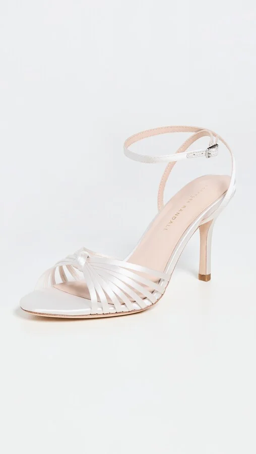 Loeffler Randall Ada Leather Knot High Heel Sandals - Image 5
