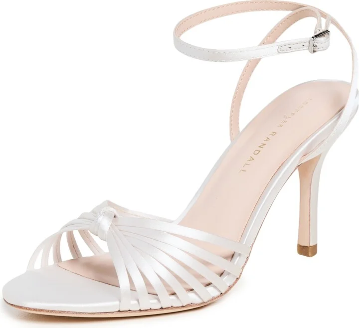 Loeffler Randall Ada Leather Knot High Heel Sandals