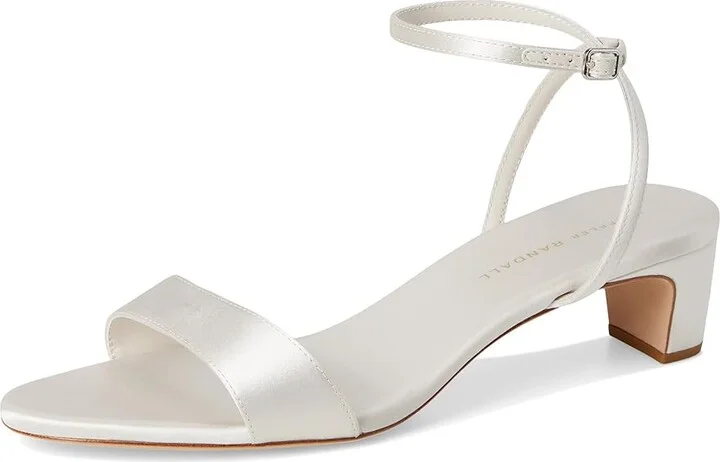 Loeffler Randall Alice Simple Mid-heel Sandals Women's Wedge Shoes Cream : 10.5 B - Medium, Leather - Image 5