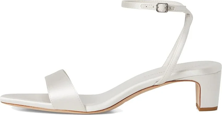 Loeffler Randall Alice Simple Mid-heel Sandals Women's Wedge Shoes Cream : 10.5 B - Medium, Leather - Image 6