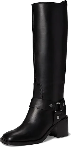 Loeffler Randall Audrey Engineer Tall Boot Women's Boots Black : 6 B - Medium, Leather - Image 5