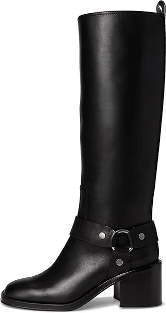 Loeffler Randall Audrey Engineer Tall Boot Women's Boots Black : 6 B - Medium, Leather - Image 6