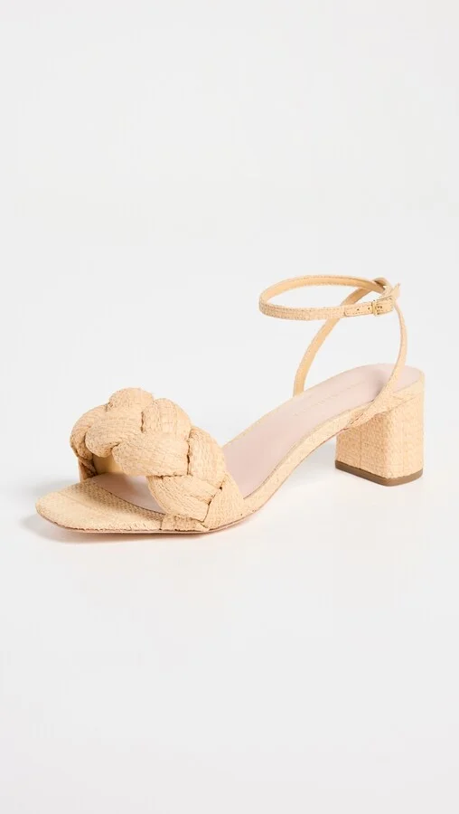 Loeffler Randall Avril Mid Heel Sandals with Braid - Image 3
