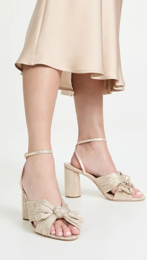 Loeffler Randall Camellia Knot Mules with Ankle Strap - Image 2