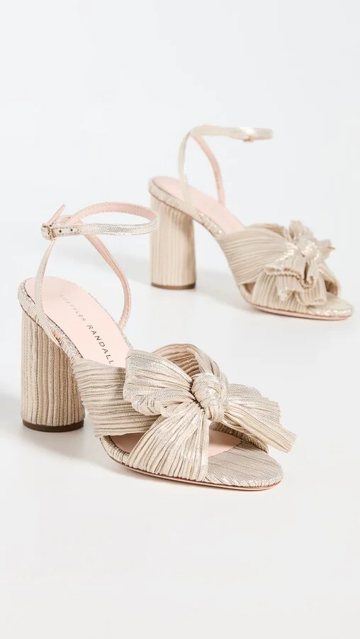 Loeffler Randall Camellia Knot Mules with Ankle Strap - Image 3