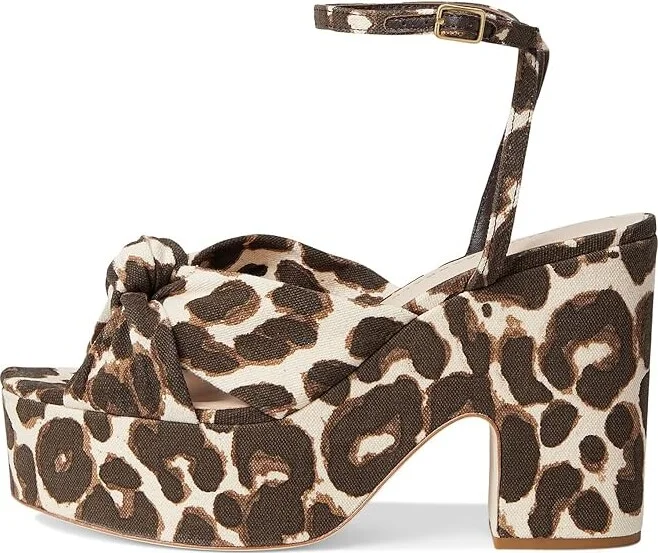 Loeffler Randall Chunky Platform Sandals Women's Wedge Shoes Leopard : 9 B - Medium - Image 6