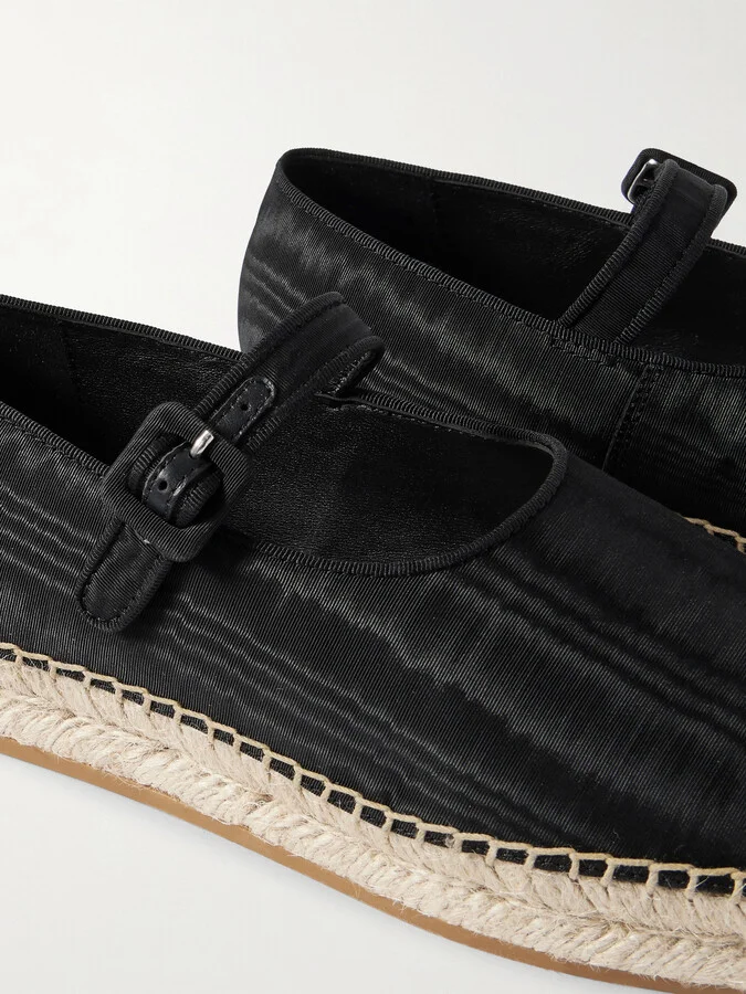 Loeffler Randall - Clover Moire Mary Jane Espadrilles - Black - Image 4