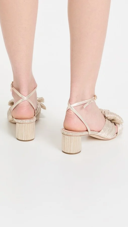 Loeffler Randall Dahlia Pleated Bow Heels - Image 4