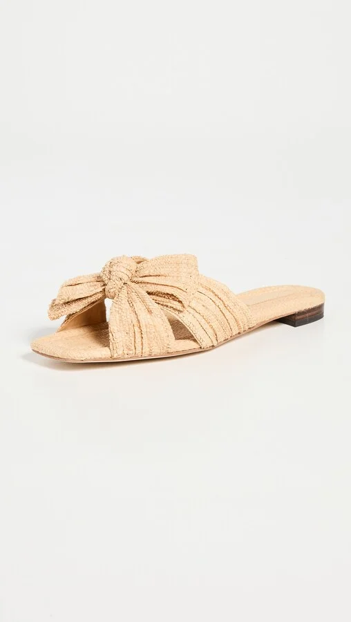Loeffler Randall Daphne Pleated Knot Flat Sandals - Image 2