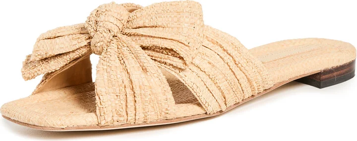 Loeffler Randall Daphne Pleated Knot Flat Sandals
