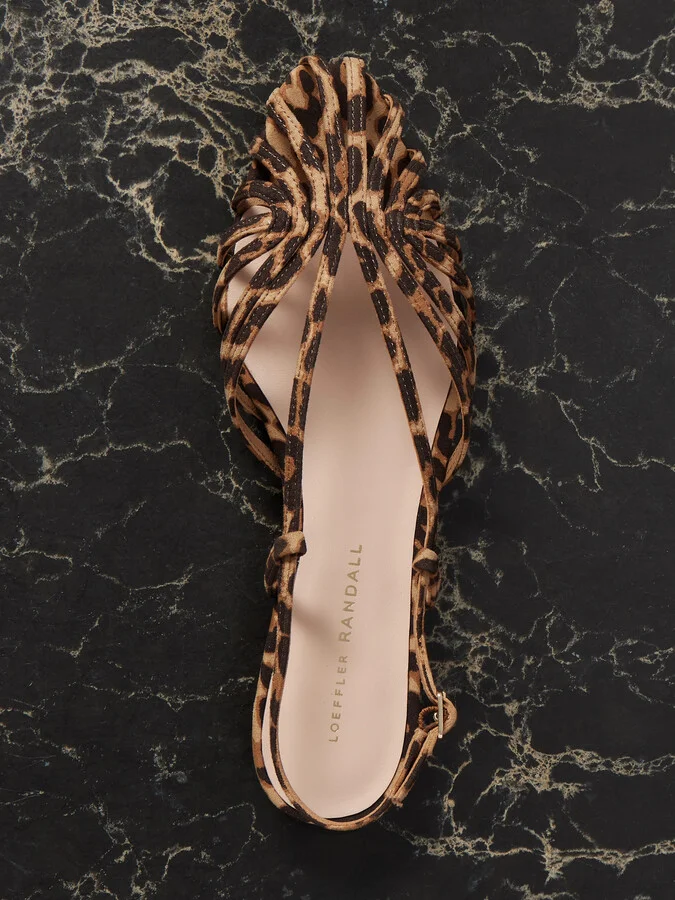 Loeffler Randall - Devon Leopard-print Sandals - Animal print - Image 5