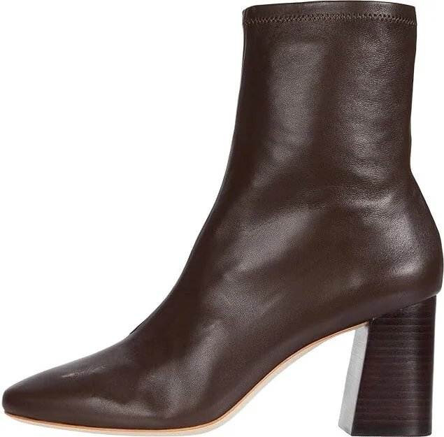 Loeffler Randall Elise Slim Ankle Bootie Women's Shoes Chocolate : 6.5 B - Medium, Leather - Image 6