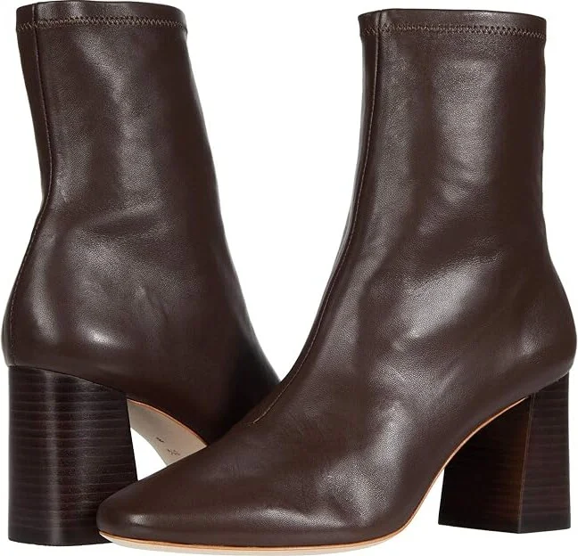 Loeffler Randall Elise Slim Ankle Bootie Women's Shoes Chocolate : 6.5 B - Medium, Leather