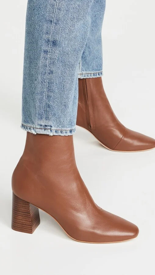 Loeffler Randall Elise Slim Ankle Booties With Block Heel - Image 2