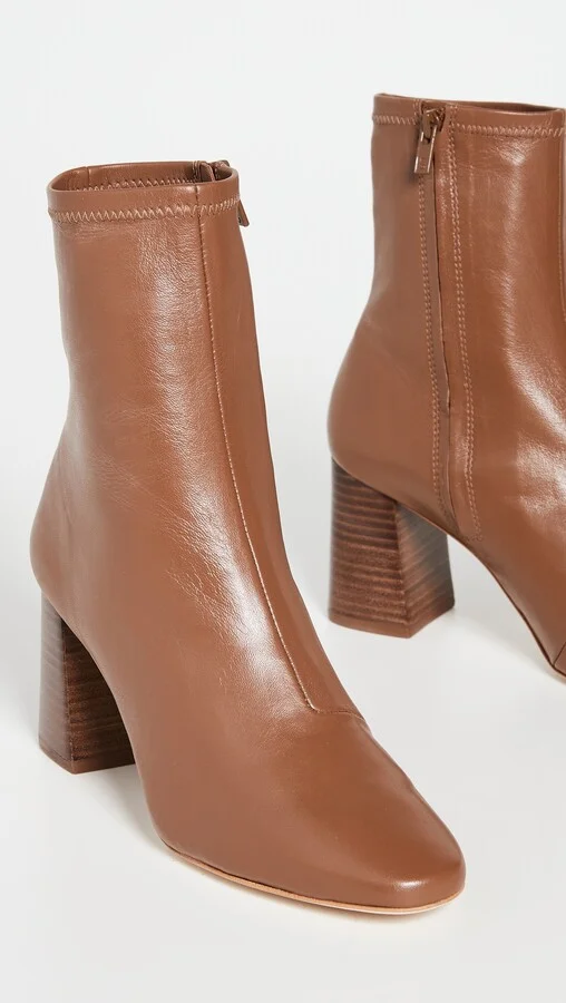 Loeffler Randall Elise Slim Ankle Booties With Block Heel - Image 4