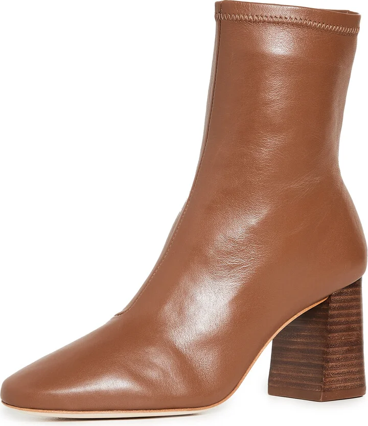 Loeffler Randall Elise Slim Ankle Booties With Block Heel