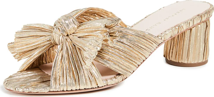 Loeffler Randall Emilia Pleated Bow Sandals